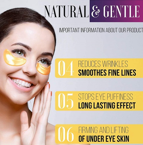 24K Gold Collagen Eye Mask - Anti-aging And Eye Bags Reduction