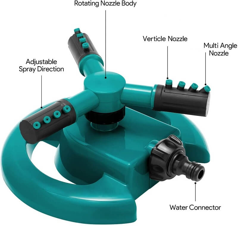 360 Degree Lawn Garden Water Sprinkler Irrigation System