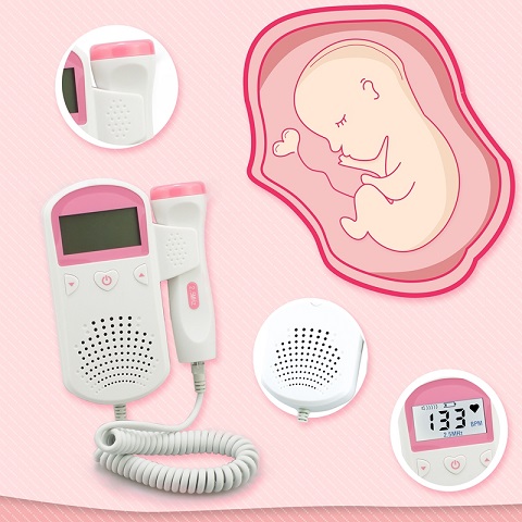 Baby Fetal Doppler - Heartbeat Rate Monitor with LCD Display And Speaker