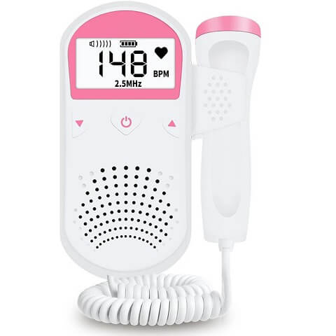 Baby Fetal Doppler - Heartbeat Rate Monitor with LCD Display And Speaker