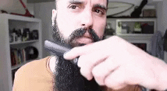 Beard Straightener Hot Relaxer Comb - Heated Mustache Brush