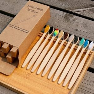 Biodegradable Eco-Friendly Natural Bamboo Toothbrush - Soft Bristle