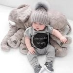Elephant Stuffed Animal - Infant Soft Cuddly Plush Toy & Baby Cuddle Doll Pillow