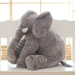 Elephant Stuffed Animal - Infant Soft Cuddly Plush Toy & Baby Cuddle Doll Pillow - Image 3