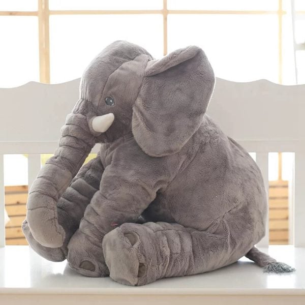 Elephant Stuffed Animal - Infant Soft Cuddly Plush Toy & Baby Cuddle Doll Pillow - Image 3