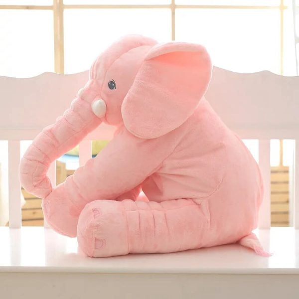 Elephant Stuffed Animal - Infant Soft Cuddly Plush Toy & Baby Cuddle Doll Pillow - Image 4