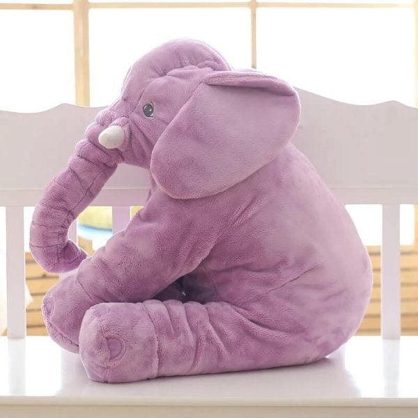 Elephant Stuffed Animal - Infant Soft Cuddly Plush Toy & Baby Cuddle Doll Pillow - Image 7