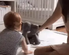 Elephant Stuffed Animal - Infant Soft Cuddly Plush Toy & Baby Cuddle Doll Pillow