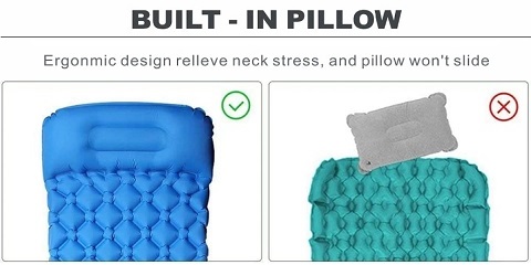 Camping Sleeping Mat & Mattress Pad For Backpacking - Inflatable & Ultralight
