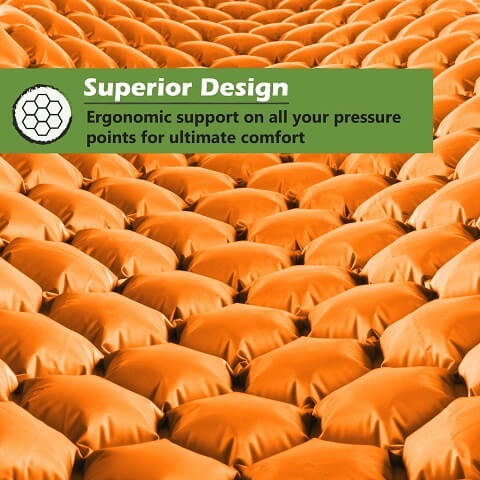 Camping Sleeping Mat & Mattress Pad For Backpacking - Inflatable & Ultralight