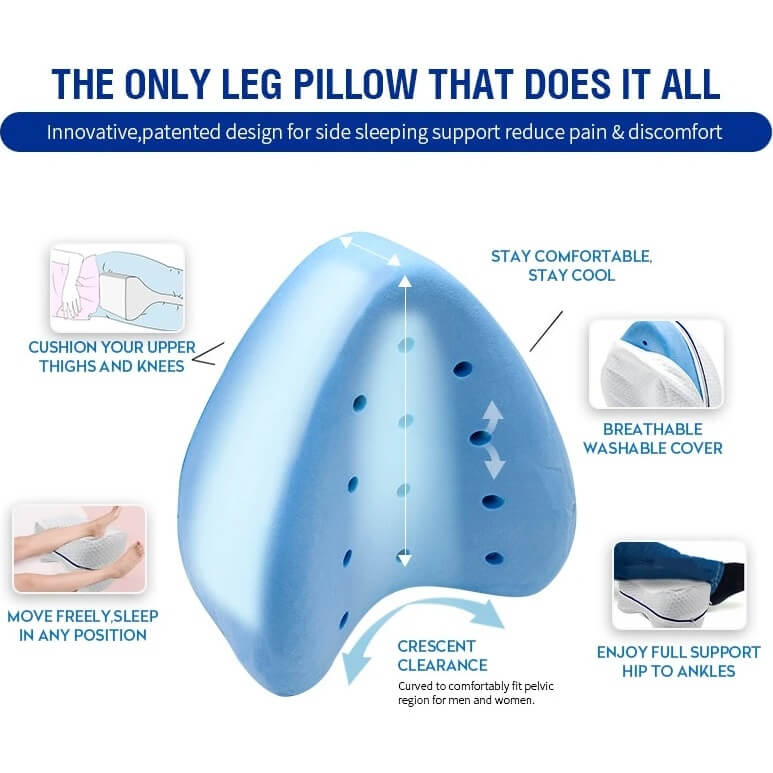 Orthopedic Knee And Leg Pillow With Memory Foam