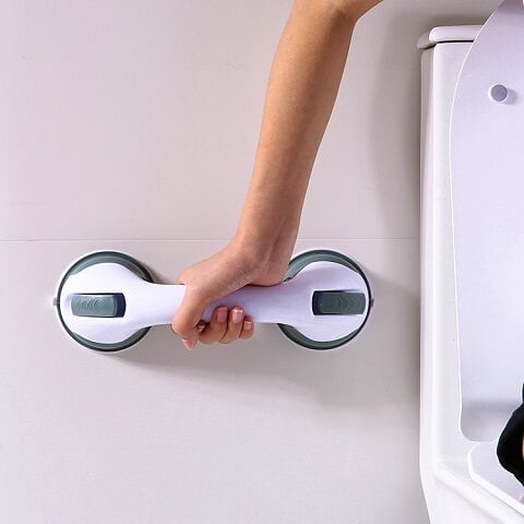 Shower Bathroom Suction Cup Safety Grab Bars For Elderly And Handicap