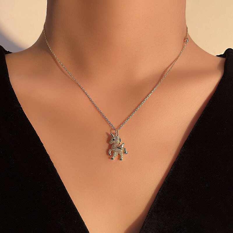 Golden Flying Unicorn Jewelry
