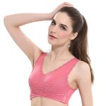 Seamless Wireless Lace Push Up Bra - Image 7