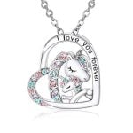 Magical Heart Pendant Unicorn Jewelry