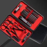 Manicure Pedicure Kit For Men And Women - 18 Pcs Nail Clipper Grooming Tool Set - Image 2