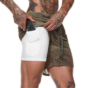 Men’s 2-in-1 Secure Pocket Running Shorts