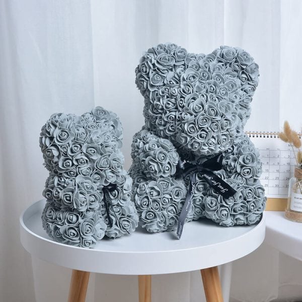 Roses Flower Teddy Bear With Gift Box - Image 5