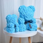 Roses Flower Teddy Bear With Gift Box - Image 4