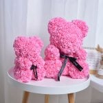 Roses Flower Teddy Bear With Gift Box - Image 2