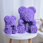 Roses Flower Teddy Bear With Gift Box - Image 7