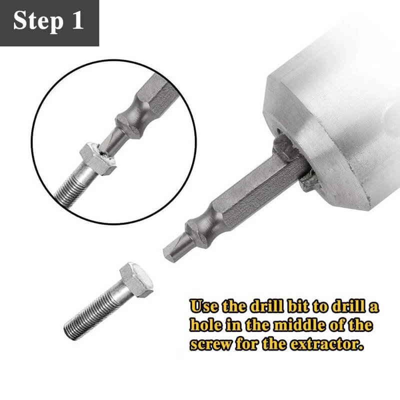 Set Of 4 Damaged Screw Extractor