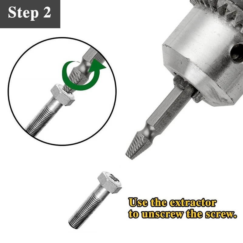 Set Of 4 Damaged Screw Extractor
