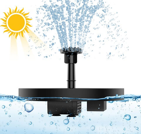 Solar Powered Bird Bath Water Fountain Pump - Garden And Pond