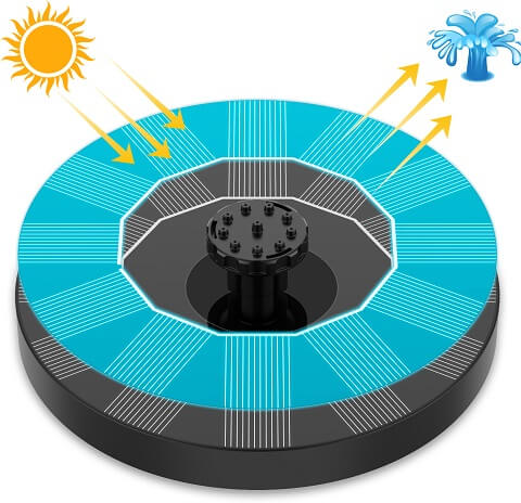 Solar Powered Bird Bath Water Fountain Pump - Garden And Pond