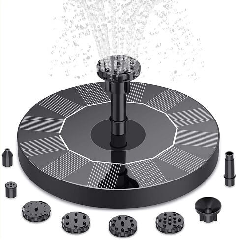 Solar Powered Bird Bath Water Fountain Pump - Garden And Pond