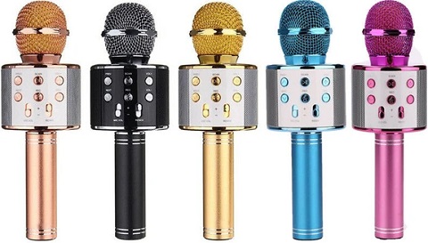 Karaoke Speaker With Microphone - Bluetooth & Wireless Singing Machine Mic