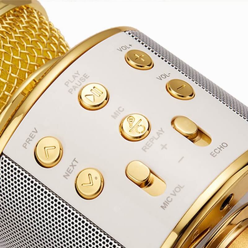Karaoke Speaker With Microphone - Bluetooth & Wireless Singing Machine Mic