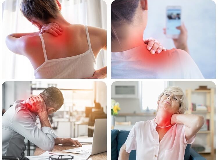 Electric Pulse Neck And Shoulder Massager