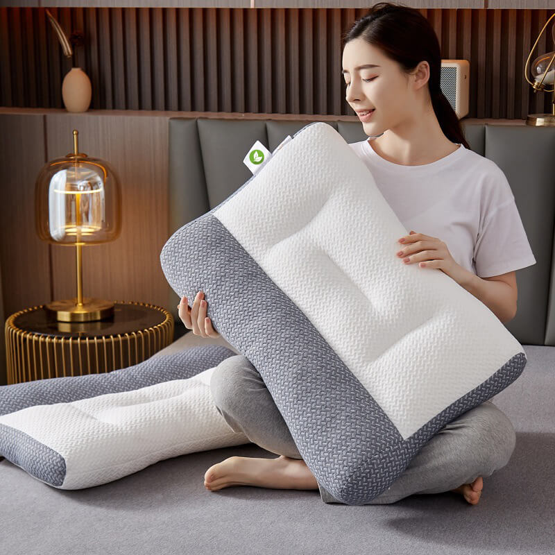Ideal Pillow For Side Sleepers - Cervical Support For Neck Pain Stiffness & Strain Problems