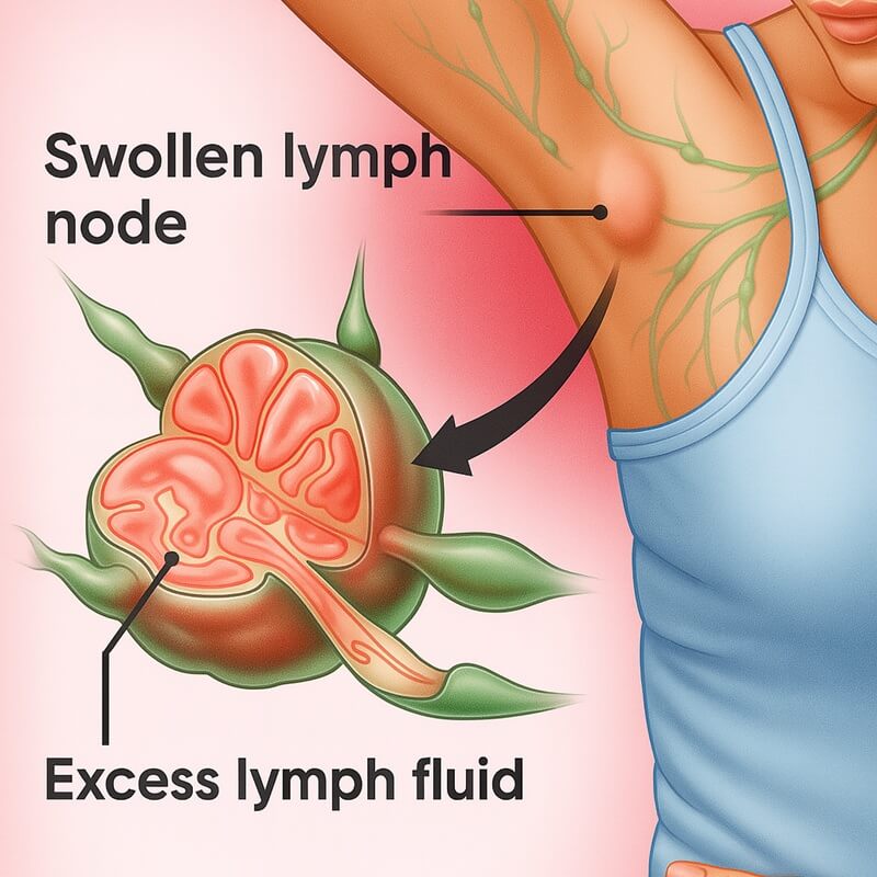 Enlarged Swollen Lymph Nodes In Neck & Under Arm Cream - Lymphadenopathy & Adenopathy