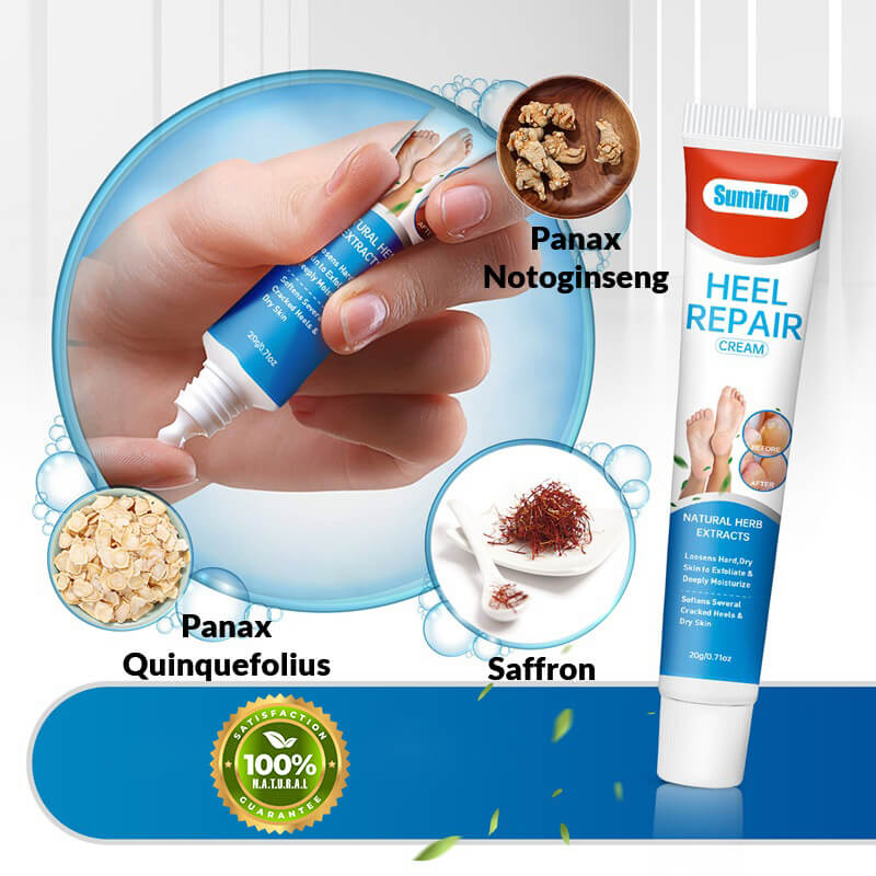 Heel Cracked Treatment - Best Foot Cream For Extremely Dry Feet & Painful Cracked Heels Remedy